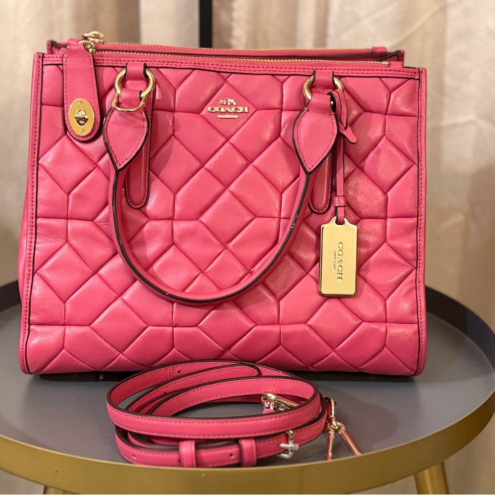 Coach Crosby Carryall with Canyon Quilt Leather